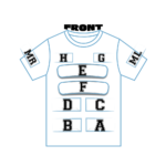 Posities T-shirt voorkant
