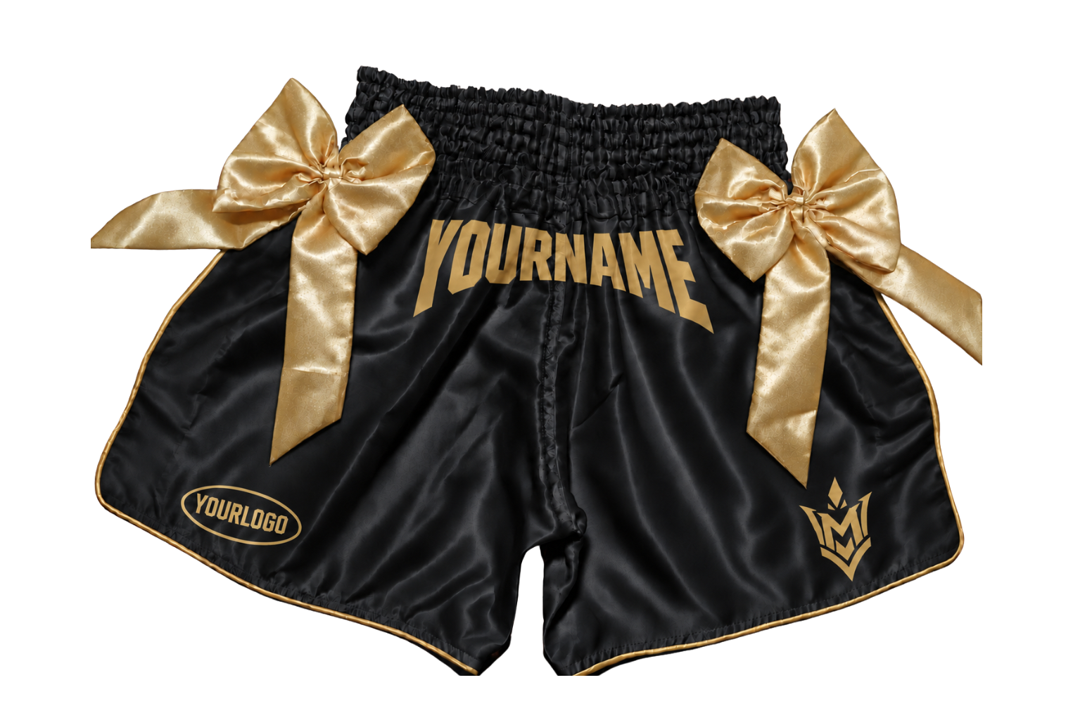 VM Fightgear Unisex Kickboksbroekje met Strikken – Gepersonaliseerd
