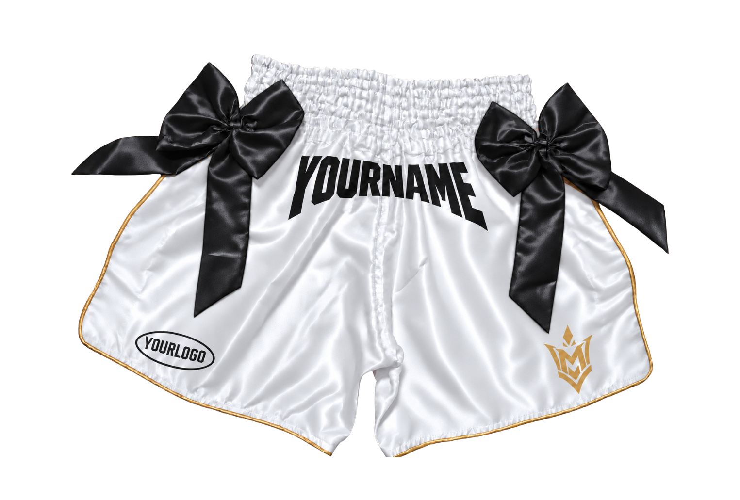 VM Fightgear Unisex Kickboksbroekje met Strikken – Gepersonaliseerd - Afbeelding 4