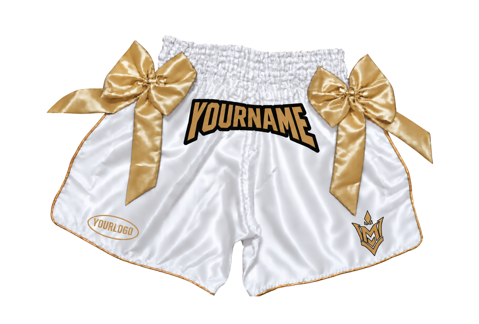 VM Fightgear Unisex Kickboksbroekje met Strikken – Gepersonaliseerd - Afbeelding 2